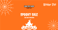 Halloween Spooky Sale  Facebook Ad Design