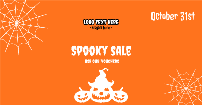 Halloween Spooky Sale  Facebook ad Image Preview