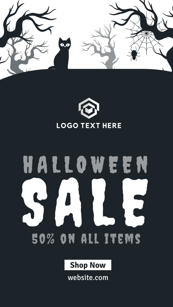 Spooky Midnight Sale Instagram Story Design Image Preview