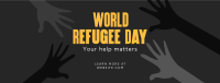 World Refugee Day Facebook Cover Design