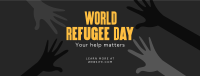 World Refugee Day Facebook cover Image Preview