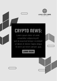Cryptocurrency Breaking News Flyer Design