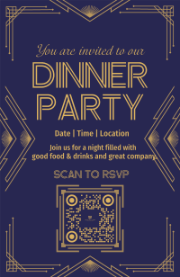 Art Deco Elegant Invitation Preview