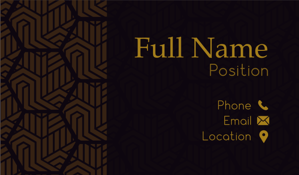 Hexagonal Pattern Business Card Design Image Preview