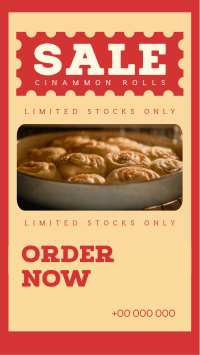 Cinnamon Rolls Sale Facebook story Image Preview