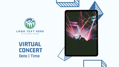 Virtual Concert Invitation Facebook event cover Image Preview