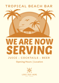 Tropical Beach Bar Flyer Image Preview