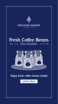 Fresh Coffee Beans TikTok Video Image Preview