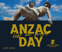 Anzac Day Soldiers Facebook Post Design