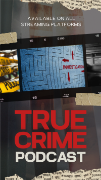 Scrapbook Crime Podcast Facebook Story Design