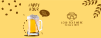 Happy Hour Buy 1 Get 1 Facebook cover Image Preview