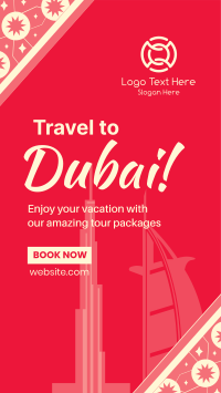 Dubai Travel Booking Instagram story Image Preview