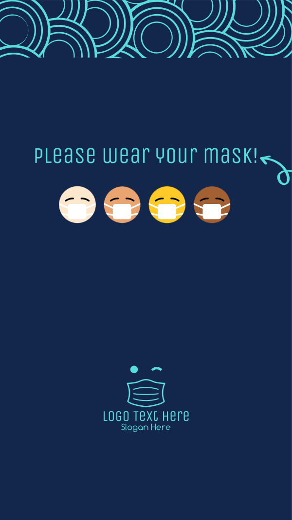 Mask Emoji Instagram Story Design Image Preview