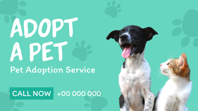 Pet Adoption Service Facebook event cover Image Preview