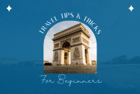Travel to Paris Pinterest Cover Design
