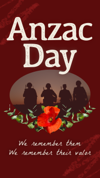 Rustic Anzac Day YouTube short Image Preview