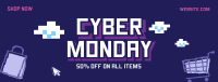 Pixel Cyber Monday Facebook cover Image Preview