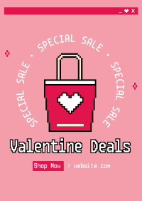 Pixel Shop Valentine Poster Image Preview