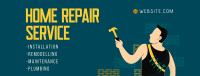 Home Repair Man Service Offer Facebook cover Image Preview