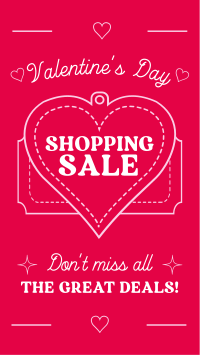 Minimalist Valentine's Day Sale TikTok video Image Preview