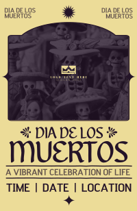 Minimalist Dia De Los Muertos Invitation Preview