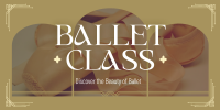 Sophisticated Ballet Lessons Twitter Post Design