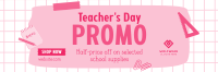 Teacher's Day Deals Twitter Header Design