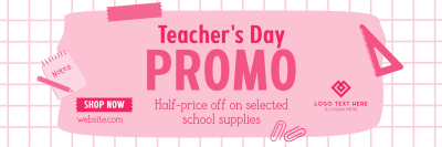 Teacher's Day Deals Twitter Header Image Preview