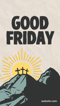 Good Friday Calvary Instagram story Image Preview