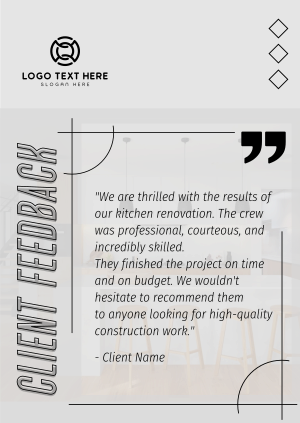 Client Feedback on Construction Poster Image Preview