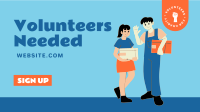Volunteer Today Facebook Event Cover Design