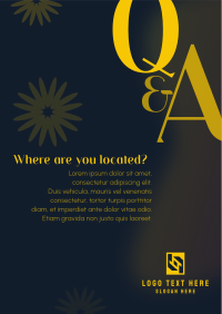 Chic Q & A Poster Design
