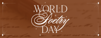 Celebrate Poetry Day Facebook cover Image Preview