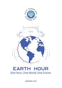 Alarm Clock Earth Flyer Design