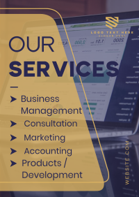 Corporate Our Services Poster Design