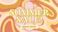 Groovy Summer Sale Facebook event cover Image Preview