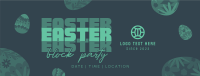 Easter Party Eggs Facebook cover Image Preview