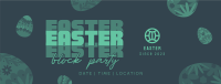 Easter Party Eggs Facebook Cover Image Preview