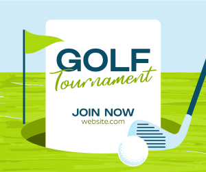 Simple Golf Tournament Facebook post Image Preview