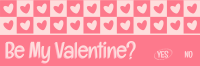 Valentine Heart Tile Twitter header (cover) Image Preview