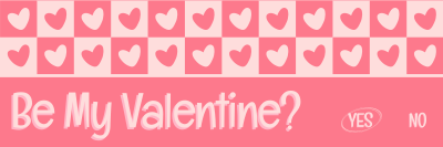 Valentine Heart Tile Twitter header (cover) Image Preview
