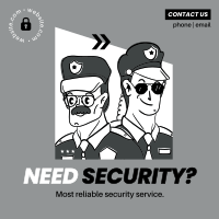 The Best Guard Service Instagram Post Design