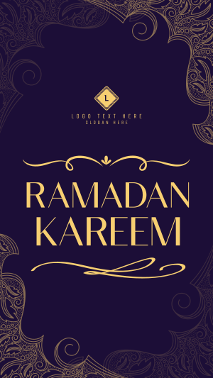 Ornamental Ramadan Greeting Instagram story Image Preview