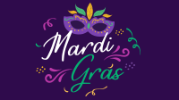 Let's Celebrate Mardi Gras Facebook Event Cover Design