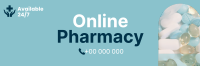 Modern Online Pharmacy Twitter header (cover) Image Preview