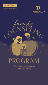 Family Counseling Program TikTok Video Design