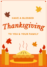 Blessed Thanksgiving Pie Poster Image Preview