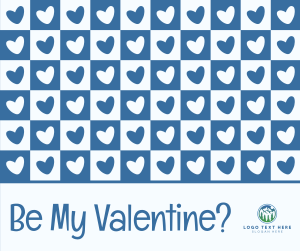 Valentine Retro Heart Facebook post Image Preview