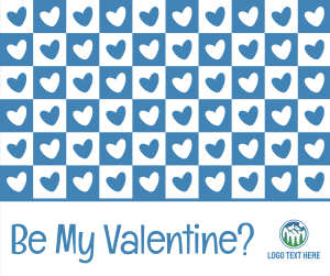 Valentine Retro Heart Facebook post