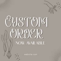 Order Custom Jewelry Linkedin Post Design